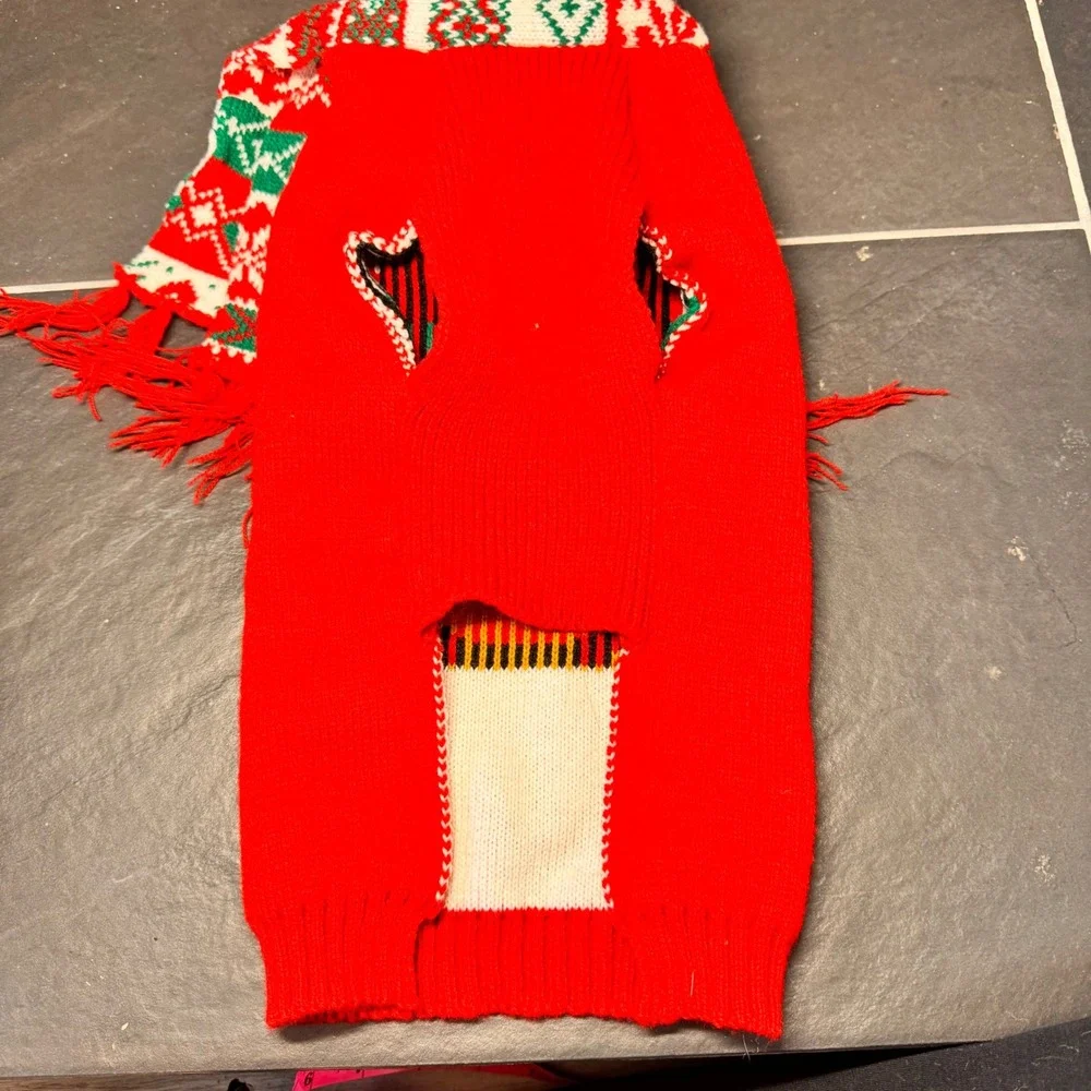 Frisco Penguin Sweater Dog‎ Pet XXS Red Acrylic Christmas Ugly Holiday